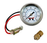 Kleinn Panel Mount/ Illuminated/ 160 PSI Single Needle Air Pressure Gauge