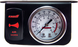 Kleinn Panel Mounted 160 PSI Gauge w/ an Illuminated RED Momentary Rocker Switch