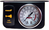 Kleinn Panel Mounted 160 PSI Gauge w/ an Illuminated AMBER Momentary Rocker Switch
