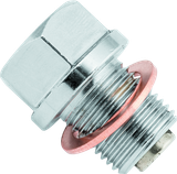 BikeMaster Magnetic Oil Drain Plug 14mm - Stainless