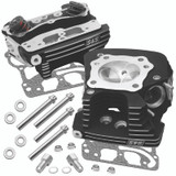 S&S Cycle 99-05 BT Super Stock 89cc Cylinder Head Kit - Black Wrinkle