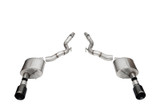 Corsa 24+ Ford Mustang GT Sport Axle-Back Dual Rear Exit with 4.5in Black PVD Straight Cut Tips