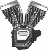 S&S Cycle 06-17 Dyna T124 Engine - Wrinkle Black