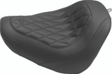 Mustang 18-21 Harley Fat Bob Wide Tripper Solo Seat Diamond Stitch - Black