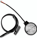 Burly Brand LED Turn Signals Fork Mount Universal - Black/Amber