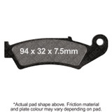 EBC 87-88 Honda CR 125 RH Front Left/Right R Series Sintered Brake Pads Brake Pads