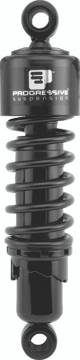 Progressive Harley-Davidson 412 Series Shocks 12.5in - Black