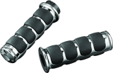 Kuryakyn ISO Grips Without Throttle Boss Dual Cable Chrome