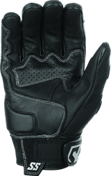 Speed and Strength Twist of Fate Leather Gloves Black/White - Small