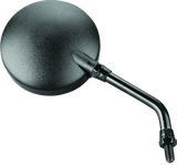 BikeMaster Round Mirror 6in Stem -10mm - Black