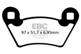 EBC 15-18 Polaris Sportsman 570 Ace Rear Left/Right V-SXR Brake Pads