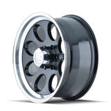 ION Type 171 15x8 / 5x127 BP / -27mm Offset / 83.82mm Hub Black/Machined Wheel