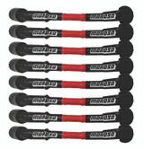 Moroso 9.75in Long Coil On Plug Sleeved Ultra Spark Plug Wire Set - Red