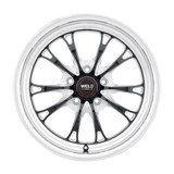 Weld S157 17X11 Belmont Drag 5X120.65 ET43 BS7.75 Gloss Black MIL Dia 78.1