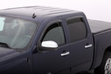 AVS 07-13 Chevy Avalanche Ventvisor Outside Mount Window Deflectors 4pc - Smoke