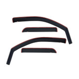 Westin 2002-2008 Dodge Ram Quad Cab (4 DR) In-Channel Wind Deflector 4pc - Smoke