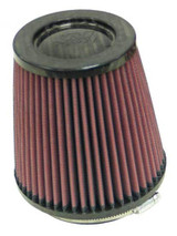K&N Universal Air Filter - Round Tapered 4in Flange ID / 5.375in Base OD / 4in Top OD / 5.5in H