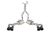 Corsa 2022-25 Caddy CT5 V Blackwing 3in. Cat-Back w/ Act. Exh. - Dbl X-Pipe - Twin 4.5in. BlkCF Tips