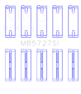 King Engine Bearings Suzuki M15A/M16A/M18A (Size +0.50mm) Main Bearing Set