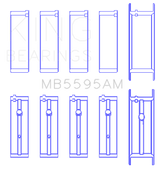 King Engine Bearings Datsun Ka-24E (Size +0.75mm) Main Bearing Set