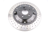 DBA 16-18 Ford Focus RS Front 5000 Series 2-Piece Drilled Rotor w/Black Hat