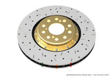 DBA 12-15 Lotus Exige Front 5000 2-Piece Drilled & Slotted Rotor w/Black Hat