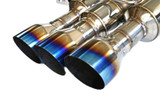 Invidia 22+ HONDA CIVIC TYPE-R FL5 R400 SINGLE LAYER TI TIP FULL CAT-BACK (NON POLISH PIPE)