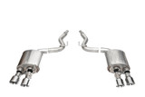 Corsa 24+ Ford Mustang Dark Horse 5.0L 3in Dual Rear Exit Axle-Back w/Twin 4.5in Polish Slash Tips