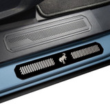 Putco 21-23 Ford Bronco w/Bronco Etching (4pcs) Black Platinum Door Sills