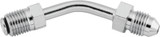 Twin Power Stainless Brake Fitting Male 3/8-24 Inverted Flare to AN-3 Male 45 Degree Adaptor Tube