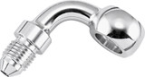 Twin Power Stainless Brake Fitting 3/8 Inch X AN3 90 Degree Banjo Adaptor