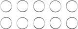 Twin Power 84-Up Evo BT and XL and M8 Exhaust Gaskets Replaces 65324-83 Extreme Performance 10 Pk