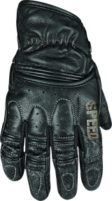 Speed and Strength Rust and Redemption Leather Gloves Black - 2XL