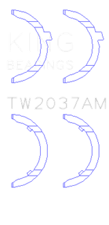 King Engine Bearings BMW M5 E39 5.0L V8 S62B50 Thrust Washers