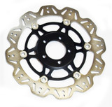 EBC 98-02 Kawasaki ZX6R ZX 600 G/J Front Left/Right Vee Floating Black Rotor