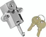 Kuryakyn Universal Helmet Lock 7/8in-1-1/4in Mount Chrome