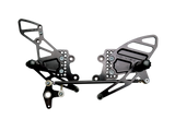 Vortex Racing 04-07 Honda CBR1000RR,03-06 CBR6100 RR Adjustable Rearsets- Black