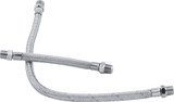 Bikers Choice 66-84 Shovelhead Braided Stainless Rocker Box Oil Line Set Replaces H-D 62783-66A