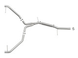 aFe 20-21 Audi A4 L4-2.0L (t) MACH Force-Xp 3in to 2-1/2in 304 SS Axle-Back Exhaust System