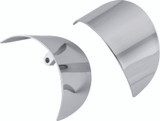 Bikers Choice 86-17 FLH FLT FLST FXRT Chrome Turn Signal Visor Replaces H-D 67737-88T Pr