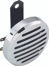 Bikers Choice Chrome Slotted Custom Electric Horn 12 Volt Universal