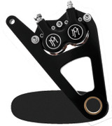 Performance Machine Front 4 Piston Caliper and Bracket - Contrast Cut