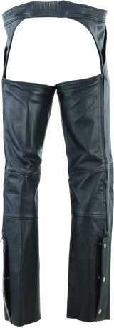 Kuryakyn Leather By River Road Plains Leather Chaps Black - Large