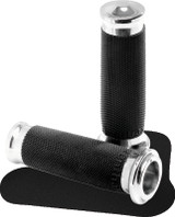 Performance Machine Contour Renthal Wrapped Grips - Chrome
