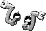 Kuryakyn Longhorn Offset Peg Mounts With 1-1/4inch Clamp Chrome
