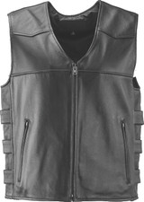 Kuryakyn Leather By River Road Plains Leather Vest Black - 3XL