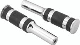 Bikers Choice Chrome Billet Three Band Replacement Pegs For Forward Controls