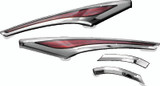 Kuryakyn L.E.D. Saddlebag Accent Swoops 12-17 GL1800 Chrome