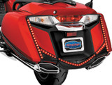 Kuryakyn L.E.D. Rear Fender Tip 12-17 GL1800 Gloss Black Smoke Lens
