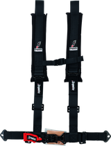 DragonFire Racing Harness- H-Style- 4-Point- 2in Youth- Black